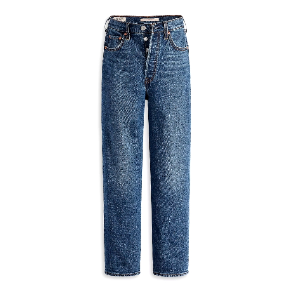 Levis High Waist Ribcage Jeans (Dark Indigo)